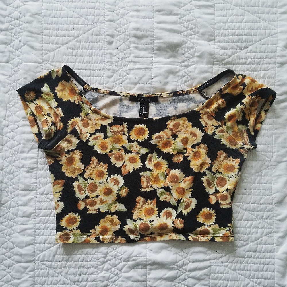 Sunflower Crop Top